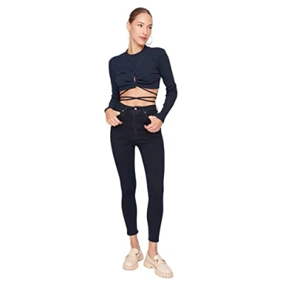 Image of Trendyol Jeans Navy Blue Skinny