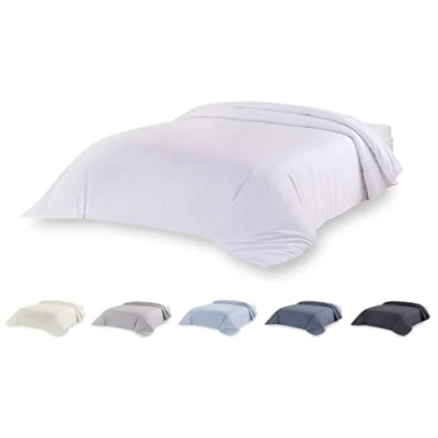 Image of Todocama Extra Soft Microfibre Duvet Cover, White, 80/90 cm, 150 x 220 cm.