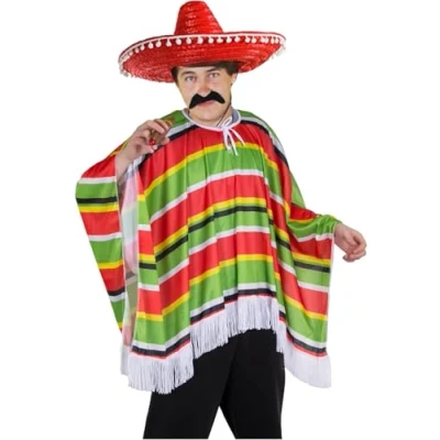 Image of 4 Piece Adults Mexican Fancy Dress Set