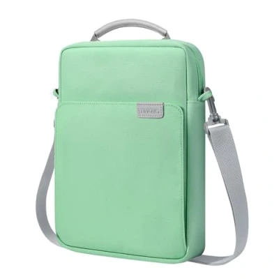 Image of TiMOVO 9 11 Inch Tablet Sleeve Bag Carrying Case with Shoulder Strap for iPad Air M2/iPad Pro M4 2024, 9/8/7th 10.2, 10th 10.9, 5/4th Galaxy Tab S9/S8/A8/A9+, Bodhi Green