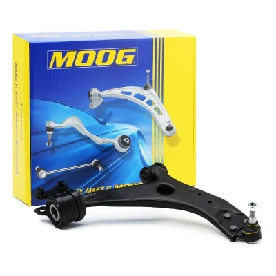 Image of 1420795, 1425974, 1488110, 1488114, 1570284 Suspension Arm MOOG VV WP 4872 with rubber mount Front Axle Right Control 21mm VOLVO: V50, S40 II, C30
