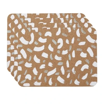 Image of Creative Tops Cork Placemat Set Of 4 Rainbow