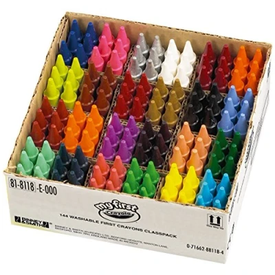 Image of CRAYOLA MyFirst Crayons Assorted Colours (Pack of 144) Perfect for School Classrooms
