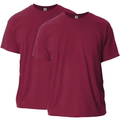 Image of Gildan Unisex&#039;s Ultra Cotton T Shirt, Style G2000, Multipack, Cardinal Red (2 Pack), S (Pack of 2)