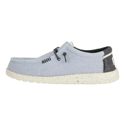 Image of HEYDUDE Men&#039;s Wally Coastline Jute Casual Slip On Shoes Moccasin Style, Stone White, 12 UK