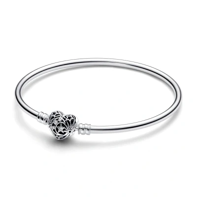 Image of Pandora Heart Clasp Bangle 21cm