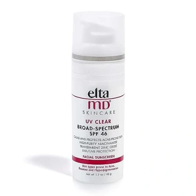 Image of EltaMD UV Clear Broad Spectrum SPF 46 Sunscreen, 48 ml (Pack of 1)