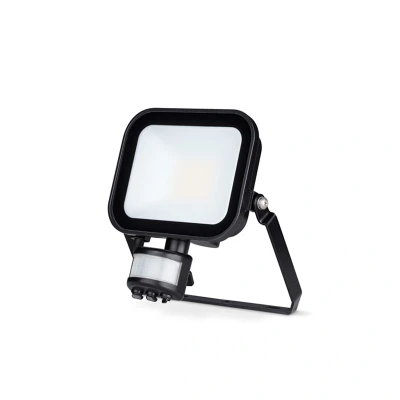 Image of JCC Niteflood Black Metal 20W LED Floodlight with PIR, IP65 [Energy Class E]