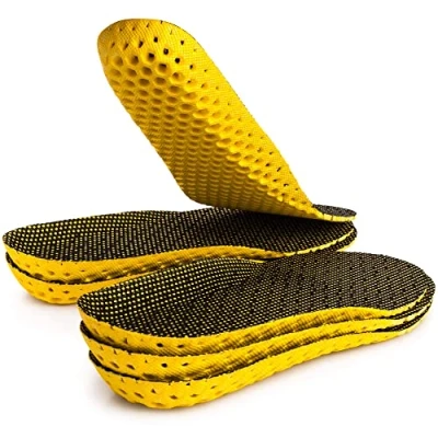 Image of SULPO 3 Pairs Shock Absorbing Insoles for Fresh feet Breathable Cushioning Inserts Shoe Against Odour Walking, Trekking, Running Sports Trimmable M / UK Y 7 W