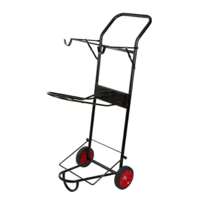 Image of Saddle Caddy Rack &amp; Tack Trolley Stand Horse Pony Grooming Show Storage Tournament Equestrian Riding