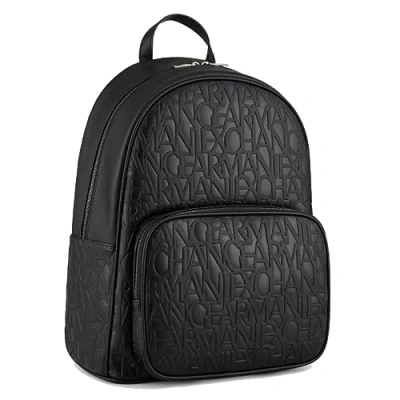 Image of Armani Exchange Backpack Unisex Rucksack, Size: One Size, Nero