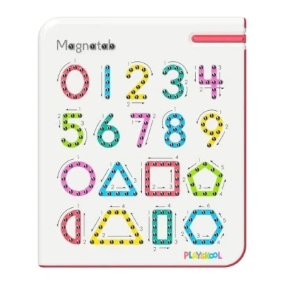 Image of Magnatab Playskool Numbers and Shapes Sensory Drawing Tool Ages 3+