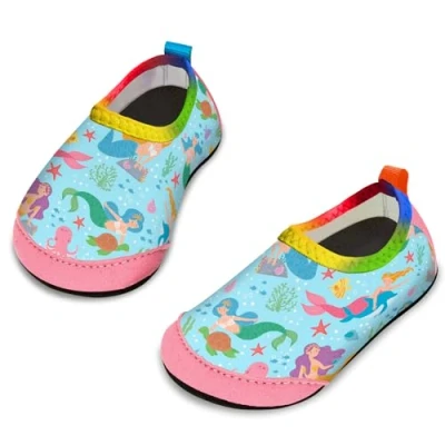 Image of Yorgou Baby Boys Girls Water Shoes Toddler Beach Barefoot Aqua Socks Non Slip for Pool
