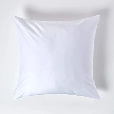 Image of HOMESCAPES 1000 Thread Count Egyptian Cotton White 60 x cm Pillowcase Euro Size Luxury Pillow Case