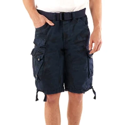 Image of Geographical Norway Men&#039;s Cargo Short People Navy Camo, XL