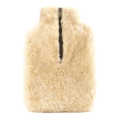 Image of Shepherd of Sweden Kerri Sheep Skin Hot Water Bottle Cover Chestnut