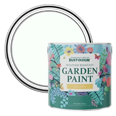 Image of Rust Oleum White Mould Resistant Garden Paint In Matt Finish Chalk 2.5L