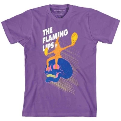 Image of The Flaming Lips Skull Rider Official Tee T Shirt Mens Unisex (Large) Purple