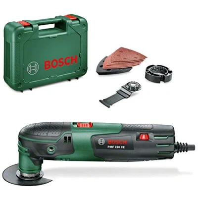 Image of Bosch Home and Garden DIY multifunctional tool PMF 220 CE, Black, Green, 0603102000 wattsW, voltsV