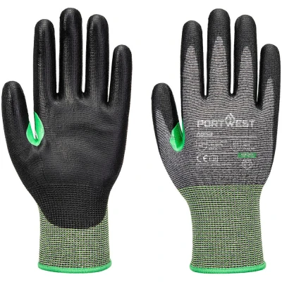 Image of Portwest CS Cut C15 PU Glove Grey/Black Large