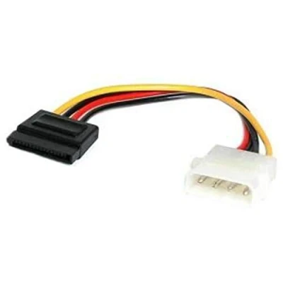 Image of StarTech.com 6in 4 pin LP4 to SATA power Cable Adapter
