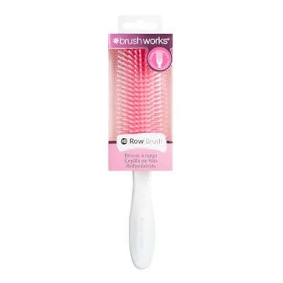 Image of Brushworks Row Brush, White &amp; Pink