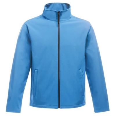 Image of Regatta Standout Mens Ablaze Printable Soft Shell Jacket (French Blue/Navy) Softshell Size 3XL