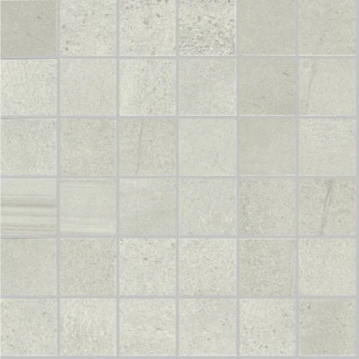 Image of Verona Rhin White Porcelain Matt Mosaic Wall Tile 300 X 300mm Pack Of 6