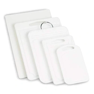 Image of Grunwerg CB 610 Deluxe Polyethylene Cutting Board, White, 15 x 25 0.95 cm