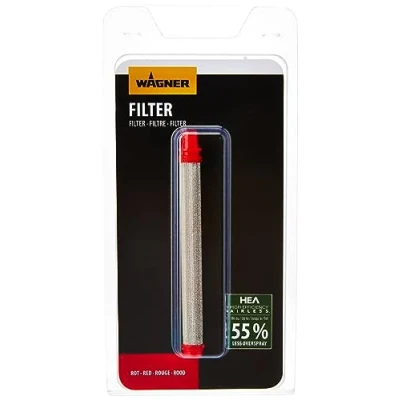 Image of WAGNER Filter XS S for Paint Sprayers ControlPro 250M/250R/350M/350R, 2 pieces, red