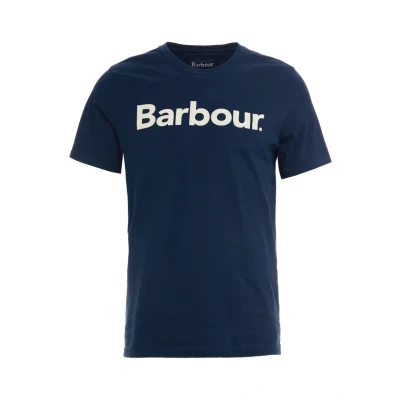 Image of Barbour Heritage Men&#039;s Logo T Shirt New Navy S