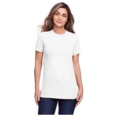 Image of Gildan Softstyle® Women&#039;s CVC T Shirt L White