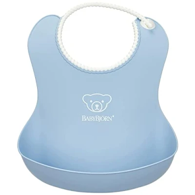 Image of BabyBjörn Baby Bib, 1 pack, Powder blue
