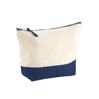 Image of Westford Mill W544 Dipped Base Canvas Accessory Bag Natural/Navy L