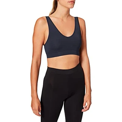 Image of Schiesser Women&#039;s Bustier mit Cups Sports Bra, darkblue, S
