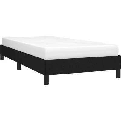 Image of vidaXL Bed Frame without Mattress Black 90x190 cm Single Fabric