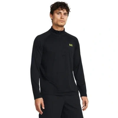 Image of Under Armour UA TECH 2.0 1/2 ZIP Long sleeved top black, Men&#039;s, Size: XL, Black