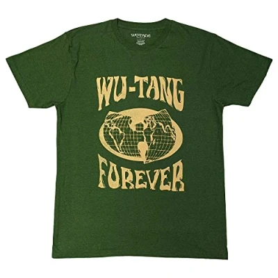 Image of Paradiso Clothing Wutang CLAN Forever Print Tshirt, Size: Small, Green