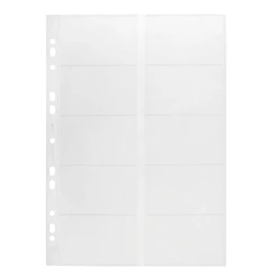 Image of Durable Visifix Refill Set for A4 Business Card Album Capacity 200 Cards Slots Measure 57 x 90 mm Universal Punching