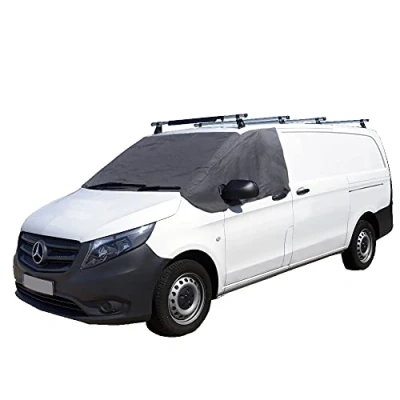 Image of UK Custom Covers SW372DARKGREY Luxury Front Windscreen Wrap Cover Dark Grey To Fit Mercedes Vito 2014 Onwards