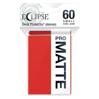 Image of Ultra Pro Eclipse Matte Small Sleeves 60 Pack Apple Red