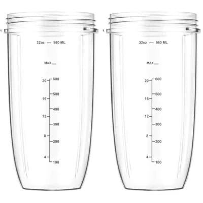 Image of for NutriBullet Cup 2 Pack, 950ml Nutri Bullet Blender Cups, Replacement Accessories Fit 600W 900W Nutrient Extractor