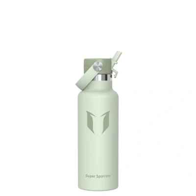 Image of Super Sparrow Water Bottle Stainless Steel 18/8 Metal 500ml Vacuum Insulated Bottles with Straw Lid Sports Flask for Gym, Travel,