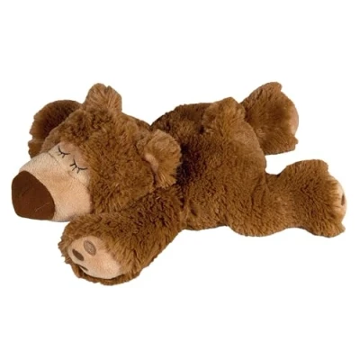 Image of Greenlife Heat Plush Animal Pillow, Sleepy Bear, Brown