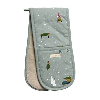 Image of Sophie Allport Collection Double Oven Glove, Heat Resistant Kitchen Accessories (Home for Christmas)