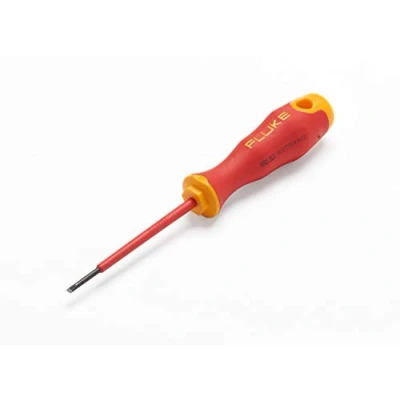 Image of Fluke Insulated Slotted Screwdriver 3/32x3 in, 2.5 mm x 75 mm, 1,000 V