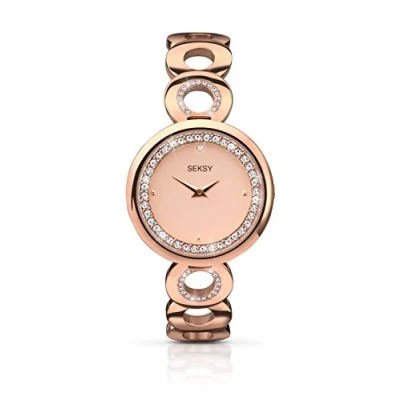 Image of Seksy 2079 Rose Gold Ladies Wrist Watch, Bracelet