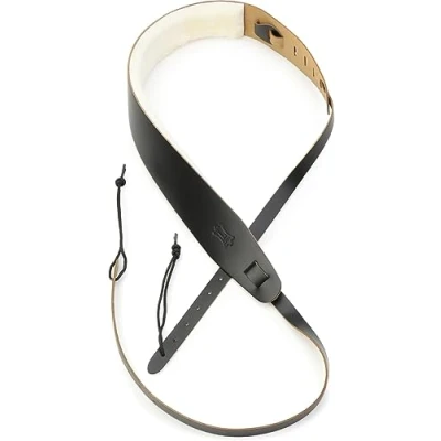 Image of Levy&#039;s PM14 BLK Leather Banjo Cradle Black