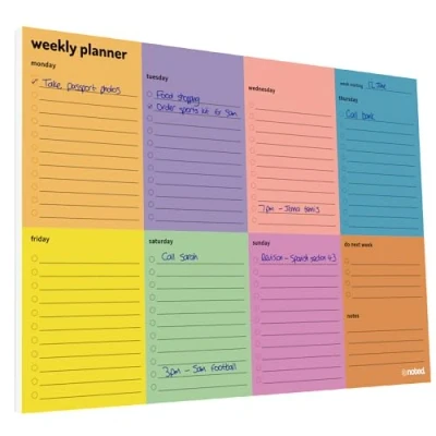 Image of Weekly To Do List A4 Planner Pad with 52 premium tear off sheets
