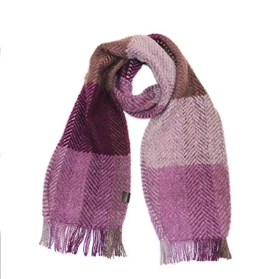 Image of Heritage Traditions Herringbone Tweed Large Scarf (Blush)